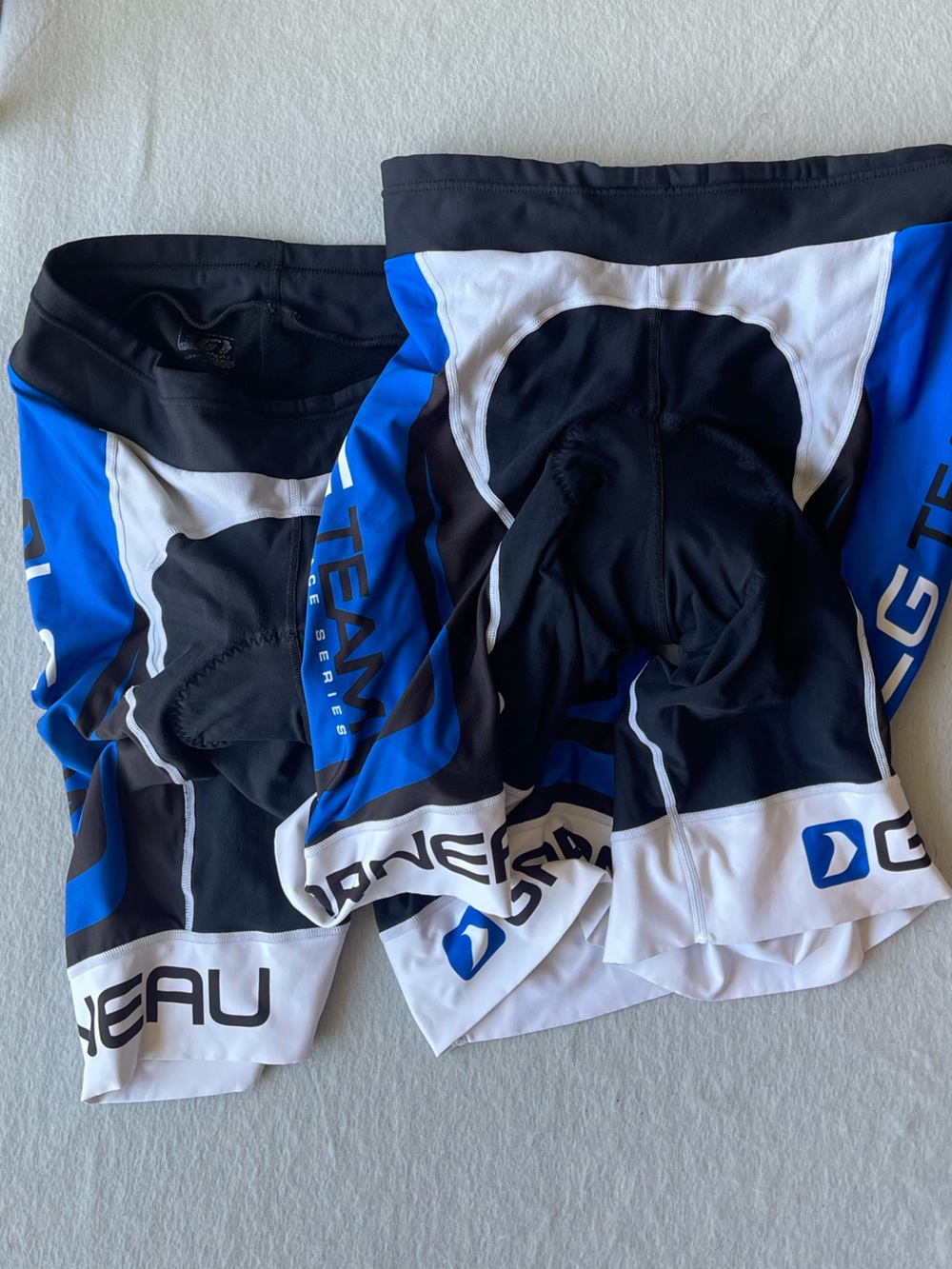 Louis Garneau Cycling Shorts Lot 2 Mens XXL Blue Black Padded Bike Shorts